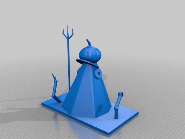 万圣节女巫 巫婆 3D打印模型渲染图