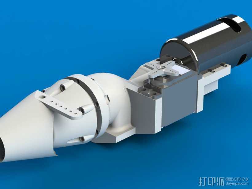 噴水推進(jìn)器. 3D打印模型渲染圖