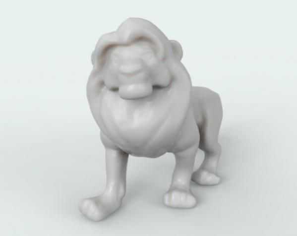 狮子王辛巴模型 3D打印模型渲染图