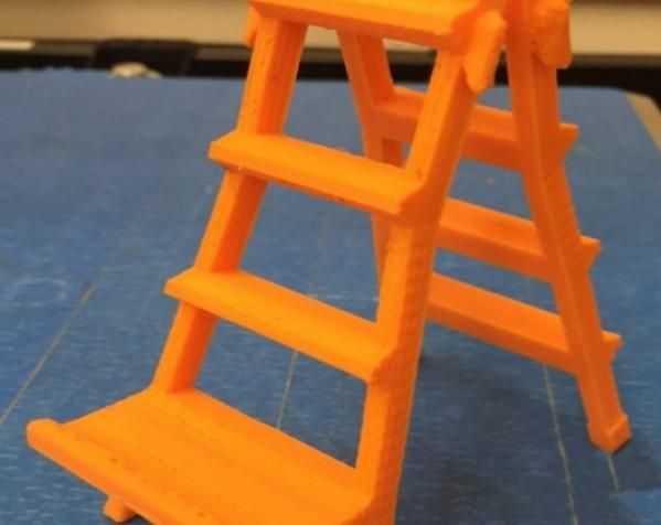家用小梯子模型 3D打印模型渲染图