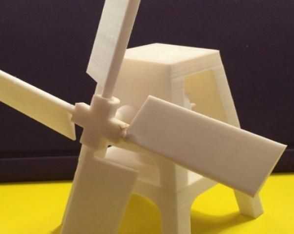 桌面小风车模型 3D打印模型渲染图