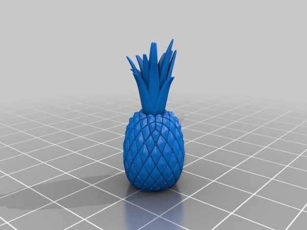 菠萝3D模型 3D打印模型渲染图