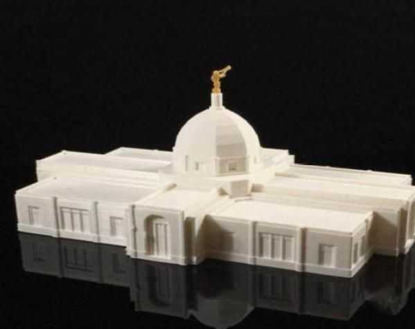 西方大教堂模型 3D打印模型渲染图