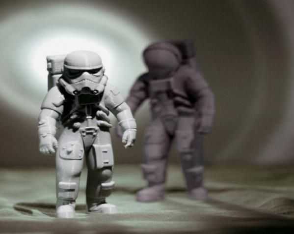 突击兵宇航员 3D打印模型渲染图