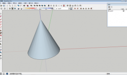 3D建模教程：用SketchUp軟件繪制圓錐體