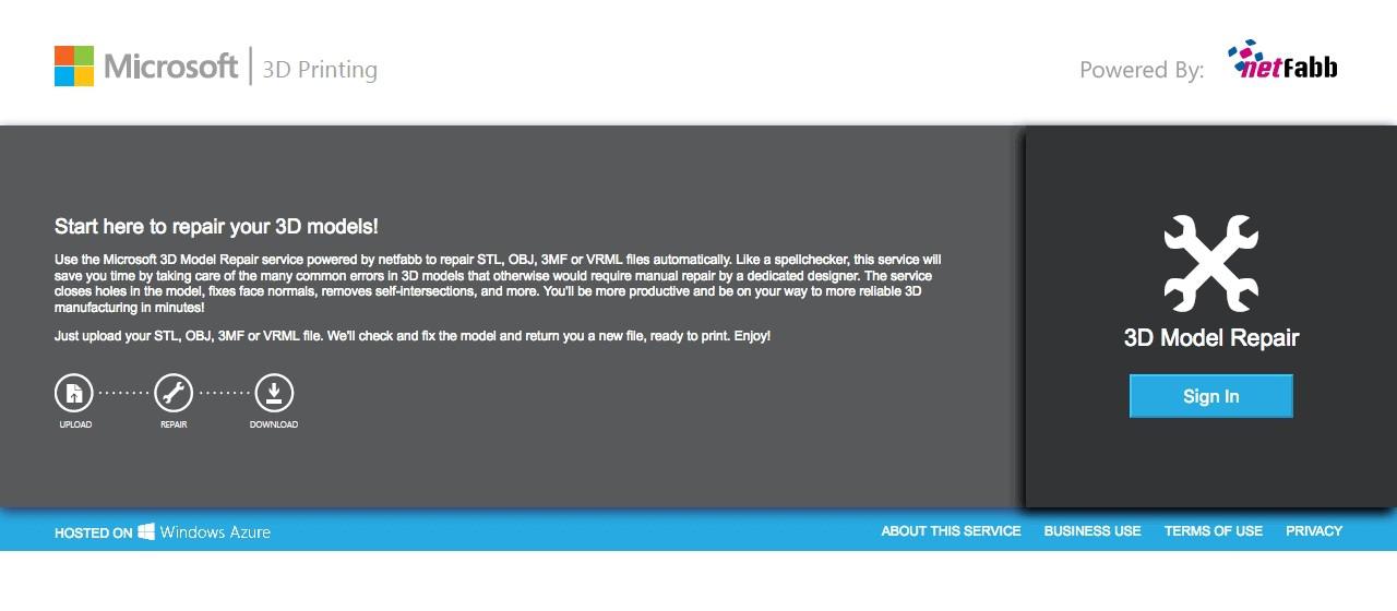 3D模型STL文件修復工具——Autodesk Netfabb 云服務
