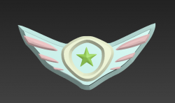 3dmax建模教程：制作一个翅膀形状的徽章