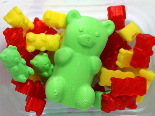 小熊橡皮糖模型 3D打印模型渲染图