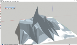 SketchUp建模教程：教你輕松繪制山地地形的3D模型