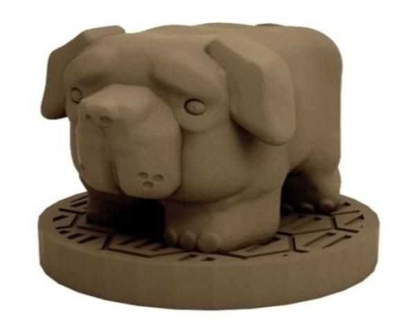 豆腐小狗模型 3D打印模型渲染图