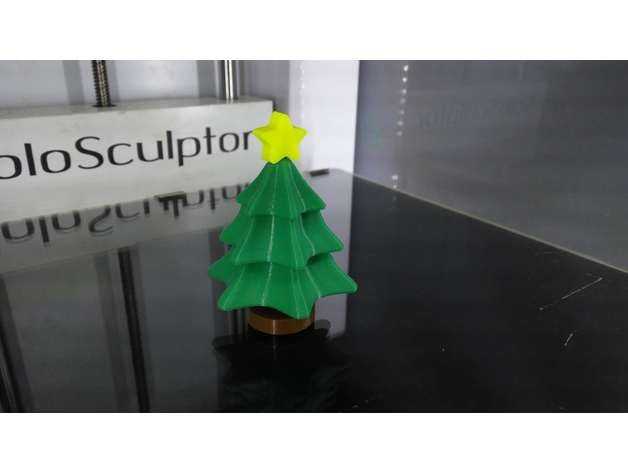 圣诞节-圣诞树 3D打印模型渲染图