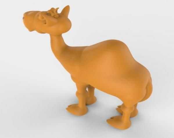 骆驼3d模型 3D打印模型渲染图