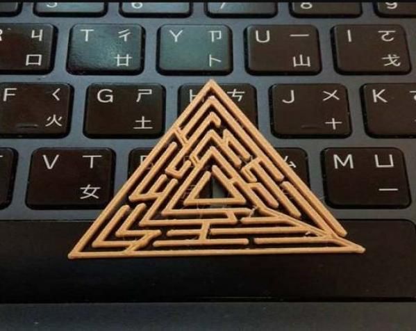 迷宫三角形模型 3D打印模型渲染图