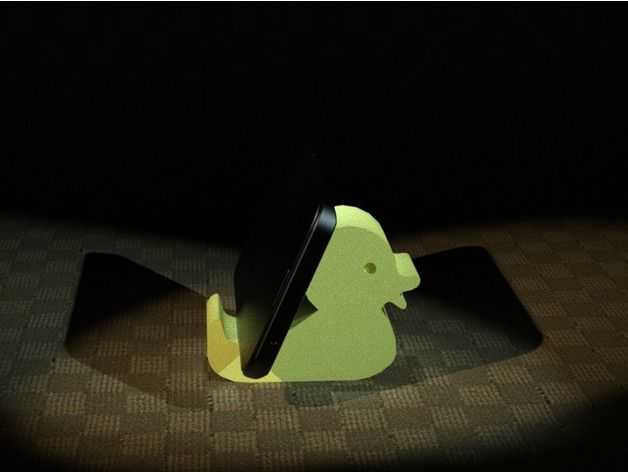 小鸭子手机支架 3D打印模型渲染图