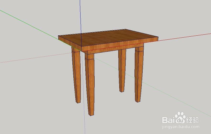 SketchUp草圖大師建模教程：設(shè)計(jì)一個(gè)凳子的3D模型