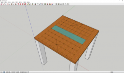 3D建模教程：使用SketchUp草图大师软件设计中国象棋桌子的3D模型