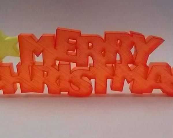 圣诞节字母模型 3D打印模型渲染图