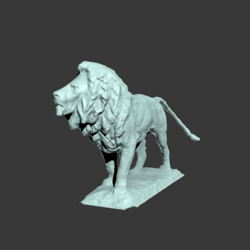 狮子3D模型 3D打印模型渲染图