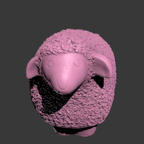 小绵羊3D模型 3D打印模型渲染图