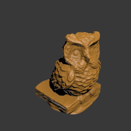 猫头鹰3D模型 3D打印模型渲染图