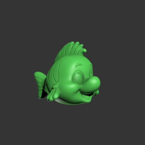 可爱的小鱼模型 3D打印模型渲染图