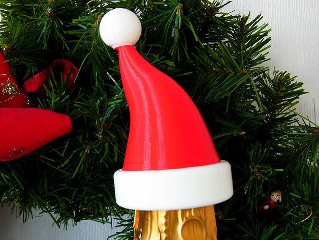 圣诞帽-香槟帽 3D打印模型渲染图