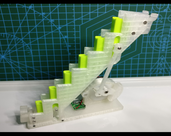 9AC【折腾】系列9mm滚珠轨道 爬楼梯 3D打印模型渲染图