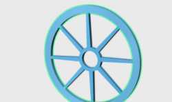 123D design 建模教程：设计一个车轮模型