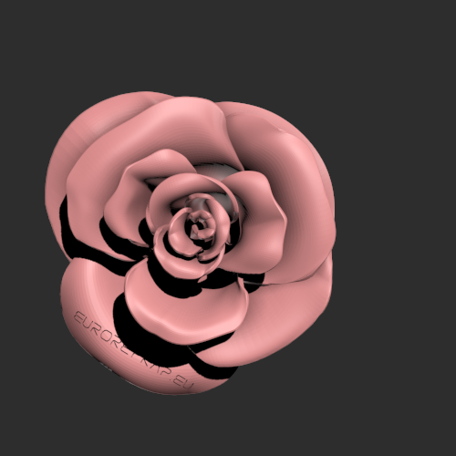 采集的花朵模型 3D打印模型渲染图