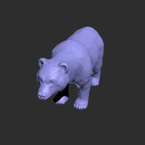 大灰熊的模型 3D打印模型渲染图