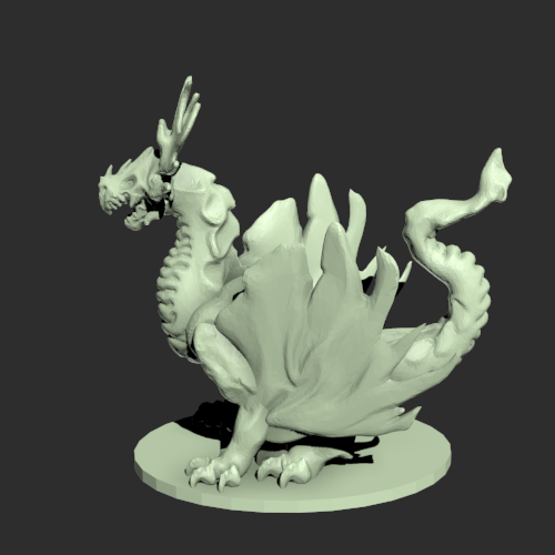 暴虐龙模型一个 3D打印模型渲染图