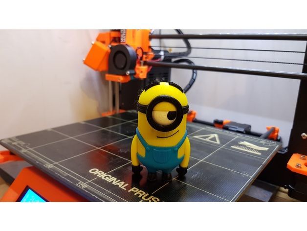 小黄人3D模型 3D打印模型渲染图