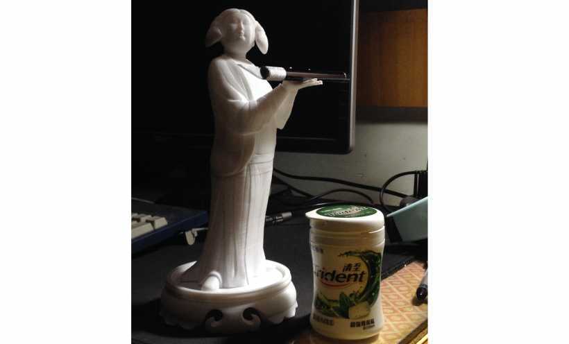 唐朝仕女高模雕像 3D打印实物照片