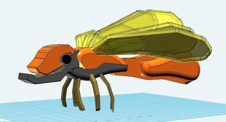 泰拉瑞亚蚁狮蜂 3D打印模型渲染图