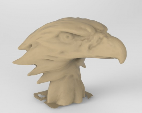 鹰头3d模型 3D打印模型渲染图