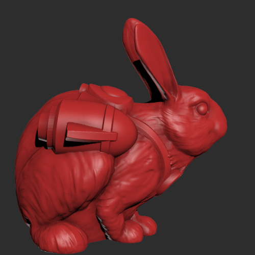 兔子装备模型 3D打印模型渲染图