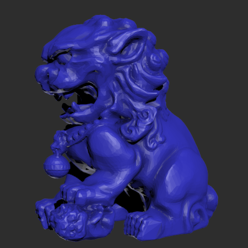 石头狮子模型 3D打印模型渲染图