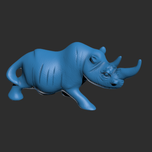 一个犀牛模型 3D打印模型渲染图