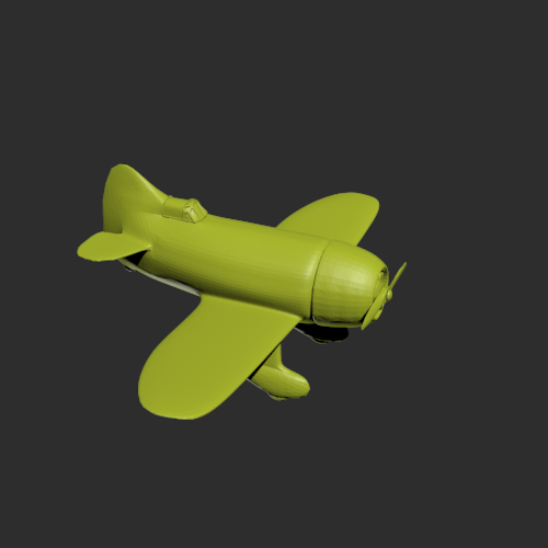 飞机模型一架 3D打印模型渲染图