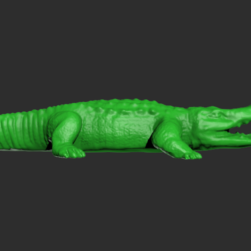 凶猛鳄鱼模型 3D打印模型渲染图