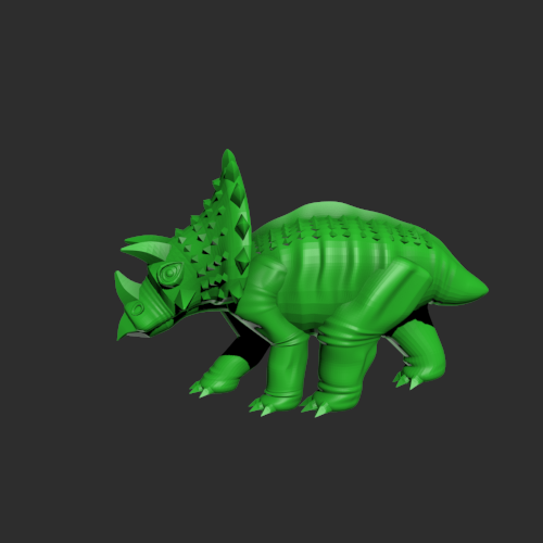 犀牛模型一个 3D打印模型渲染图