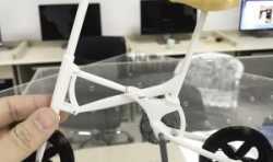 两名大学生耗时两月3D打印出自行车，纵向折叠更方便