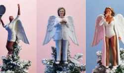 创意圣诞树树顶装饰品：3D打印天使版本“希拉里”或“碧昂丝”