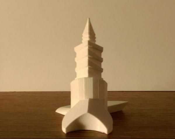炫酷摩天大楼 3D打印模型渲染图