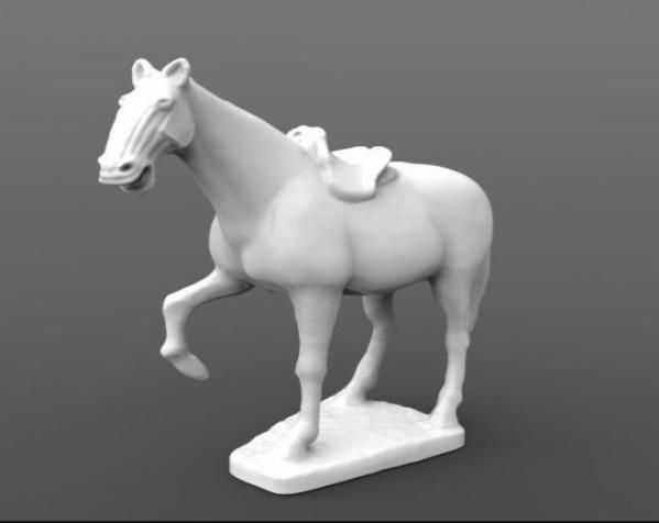 健壮白马模型 3D打印模型渲染图