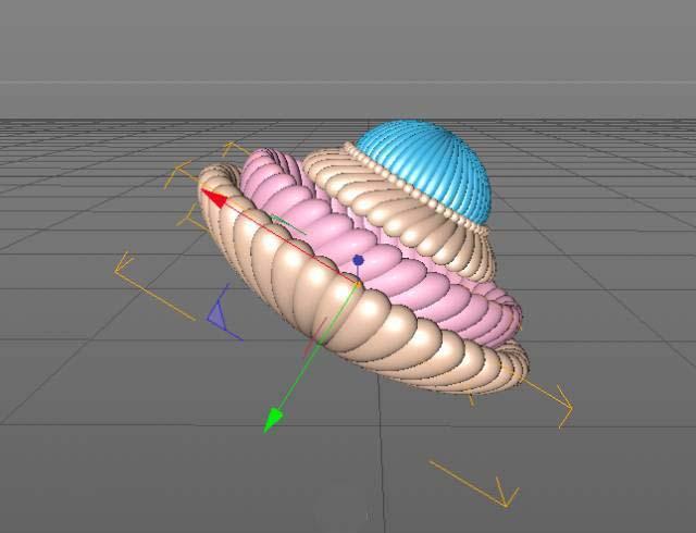 C4D建模教程：繪制立體冰淇淋模型