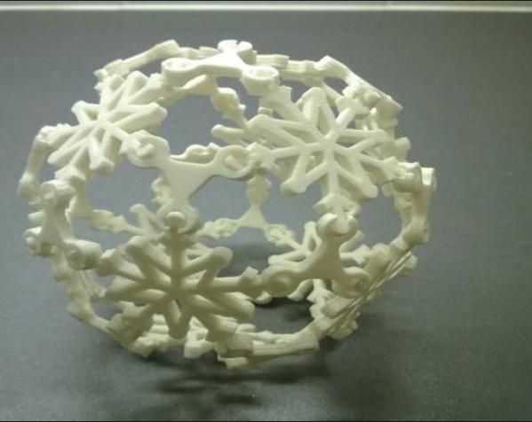 唯美雪球模型 3D打印模型渲染图