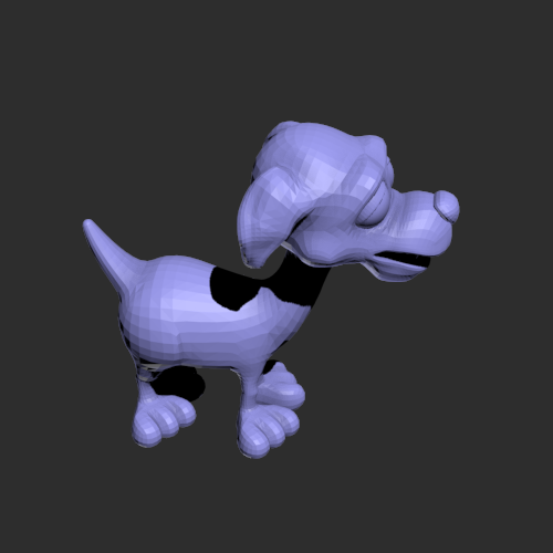 卡通狗的模型 3D打印模型渲染图