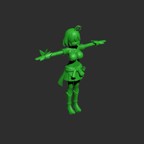 美少女战士模型 3D打印模型渲染图