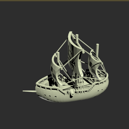 轮船航海模型 3D打印模型渲染图